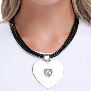 Silver Heart Pendant Necklace